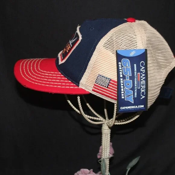 Bare-Lee Farms Patch Baseball Cap Hat Adjustable Strapback Mesh NWT - Picture 3 of 12